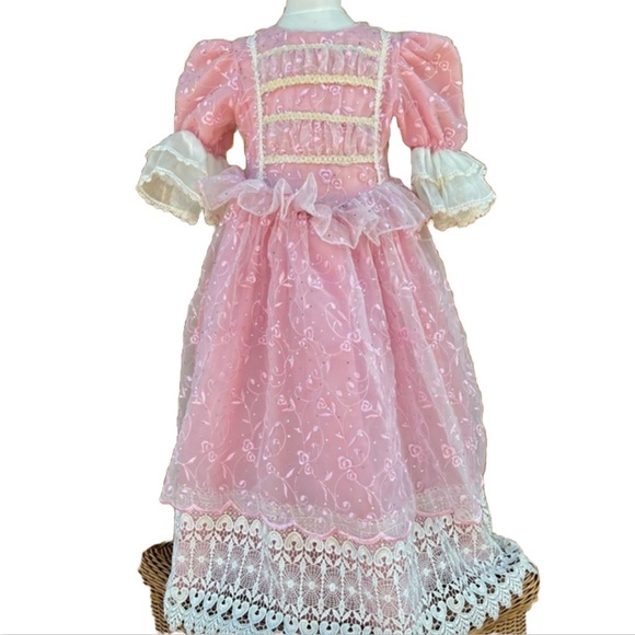 Princess Pink Poofy Dress, Marie Antoinette, Hamilton, Sz 4, Fancy Historical - Picture 1 of 13